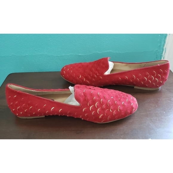 Steven By Steve Madden Shoes - Steven by Steven Madden Mombi Red Scaled Loafers